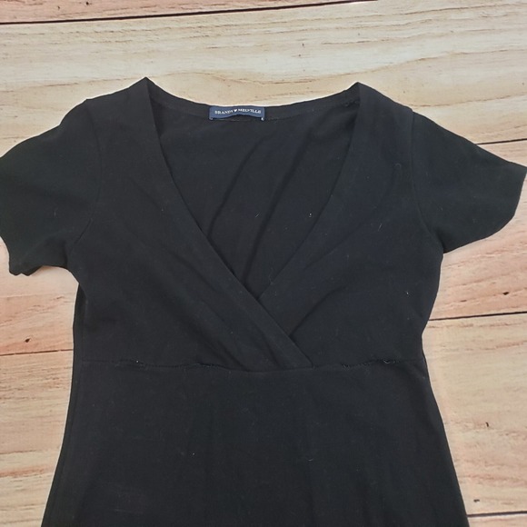 Brandy Melville Dress Womens One Size Black A-line Casual Knee Length Ladies - Picture 3 of 11